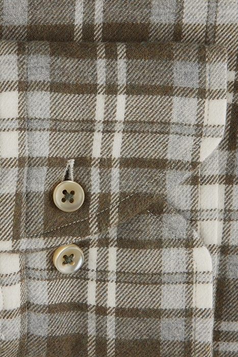 FITTED BODY/26, RC CUFF GREEN CHECK 3