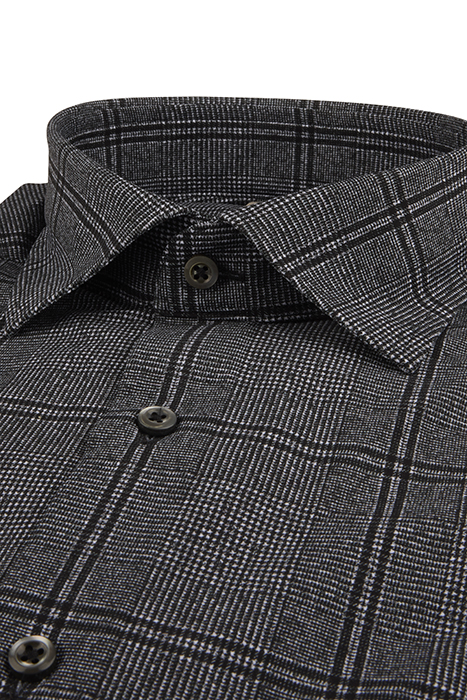 JERSEY SHIRT, SLIMLINE BLACK CHECK 2
