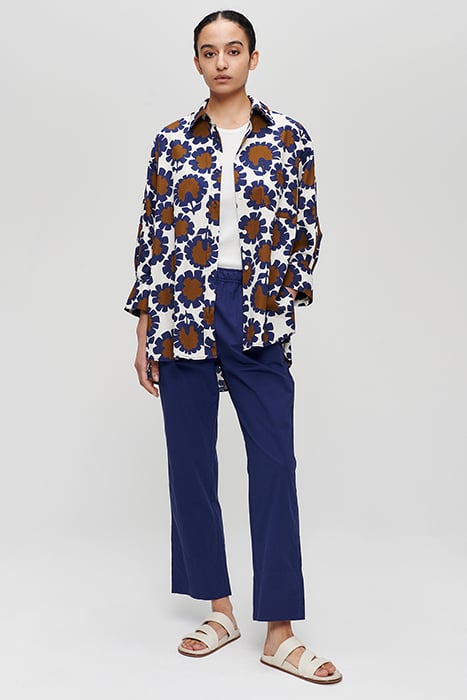 COTTON PRINTED SHIRT JAPAN BLUE 2