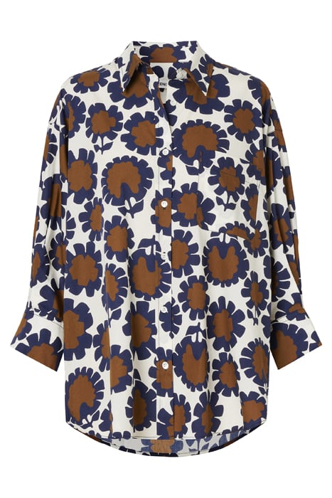 COTTON PRINTED SHIRT JAPAN BLUE 4