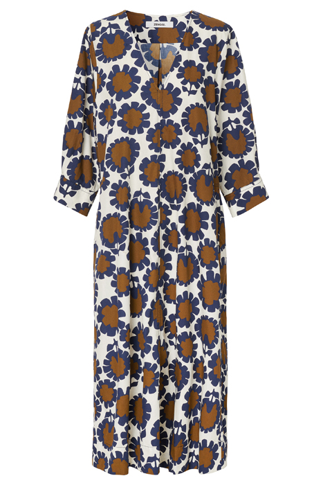 COTTON PRINTED DRESS JAPAN BLUE 4
