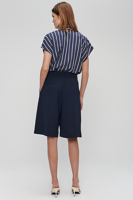 STRIPED OVERSIZED TOP MIDNIGHT BLUE 2