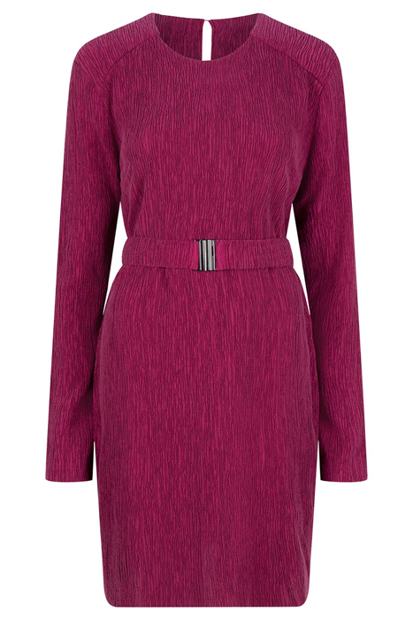 ANOUR PLISSÉ MINI DRESS MULBERRY 3