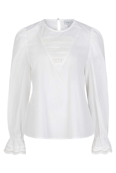 SHAUNA SMOCKED LACE TOP MILK WHITE 3