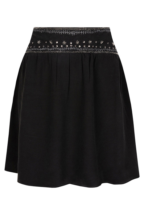 NIROKA EMBELLISHED SKIRT WASHED BLACK 3