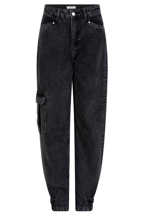 PRESTON CARGO JEANS WASHED BLACK 3