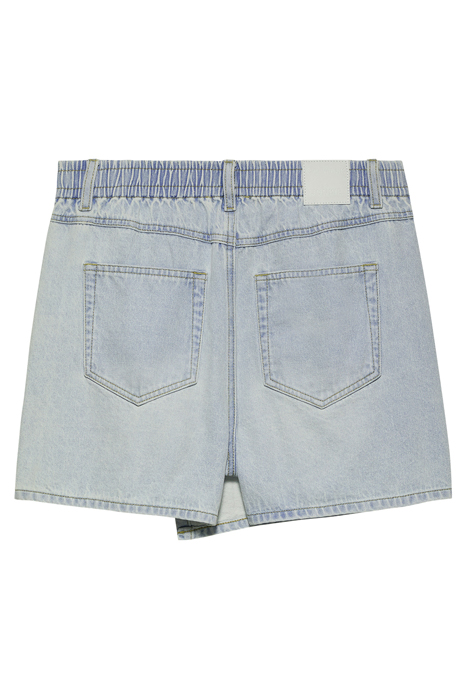 DENIM WRAP SHORTS WASHED BLUE 5