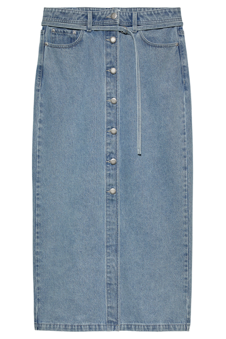 BUTTON UP DENIM SKIRT STARLIGHT BLUE 3