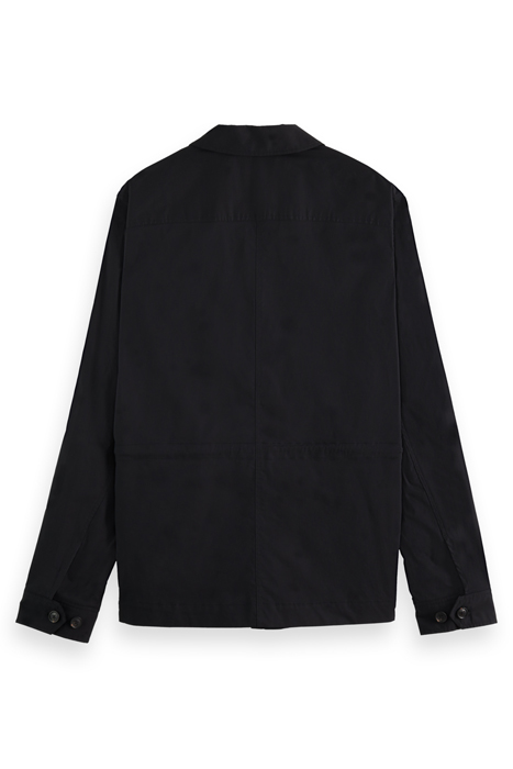LIGHTWEIGHT POPLIN ARMY JACKET BLACK 5