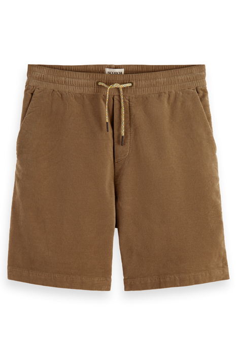 RELAXED-FIT SOFT CORDUROY SHORTS KHAKI 4