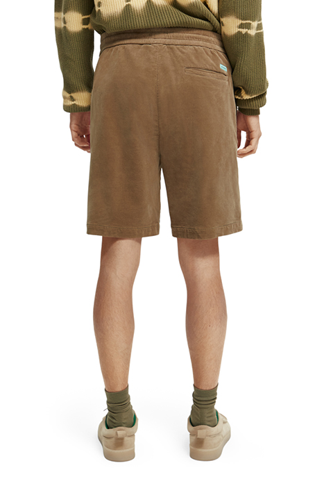 RELAXED-FIT SOFT CORDUROY SHORTS KHAKI 2