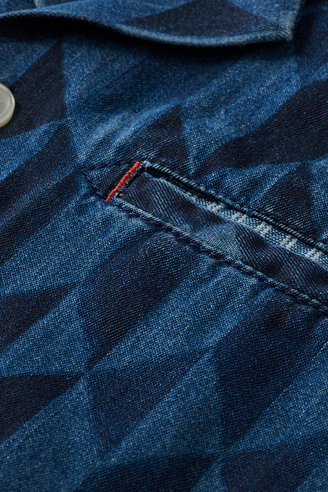 BOYS LIGHTWEIGHT DENIM ALL-OVER PRINTED SHORT-SLEEVED SHIRT 7