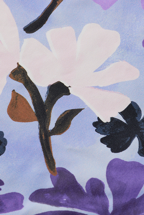 GIRLS ALL-OVER PRINTED CONTRAST RUFFLE BATHING SUIT PAINTERS 3