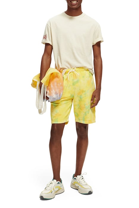 RELAXED TIE-DYE SWEATSHORTS YELLOW TIE DYE 3