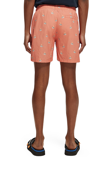 MID LENGTH - MINI PRINTED SWIMSHORT FLAMINGO SURFER AOP 2