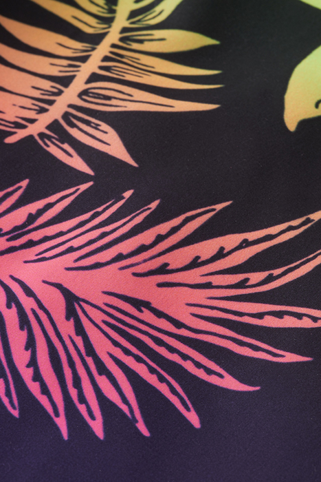 LONG LENGTH - PRINTED SWIMSHORT GRADIENT LEAF AOP 9