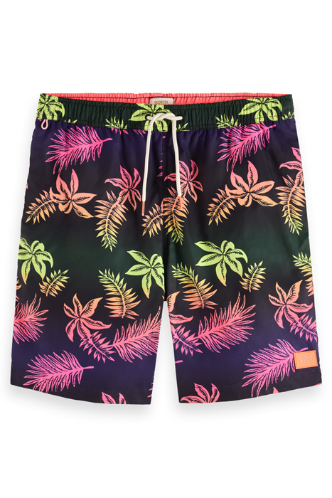 LONG LENGTH - PRINTED SWIMSHORT GRADIENT LEAF AOP 4