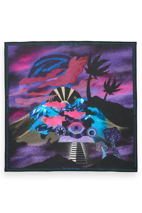 PRINTED COTTON BANDANA MOODY FESTIVAL 4