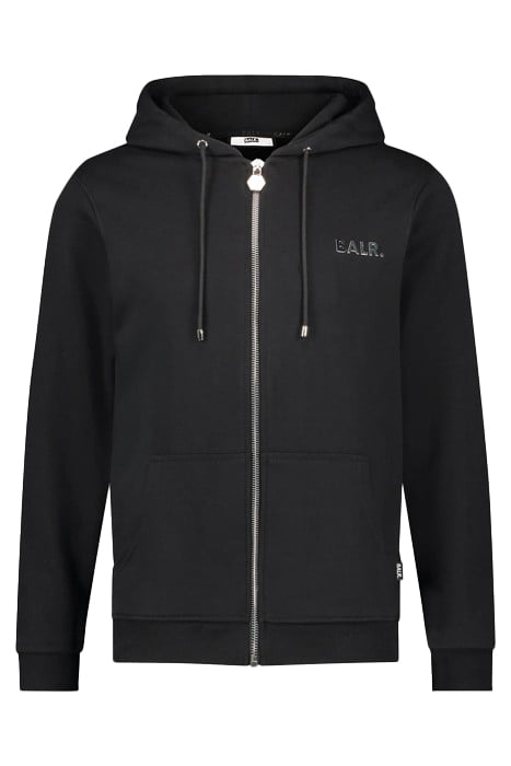 Q-SERIES STRAIGHT ZIP THRU HOODIE BLACK 3