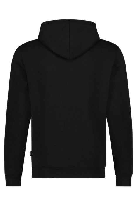 BRAND STRAIGHT SMALL LOGO HOODIE JET BLACK 3