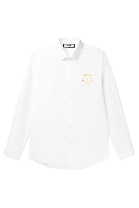 PHILLIPE SLIM EMBLEM SHIRT BRIGHT WHITE 3