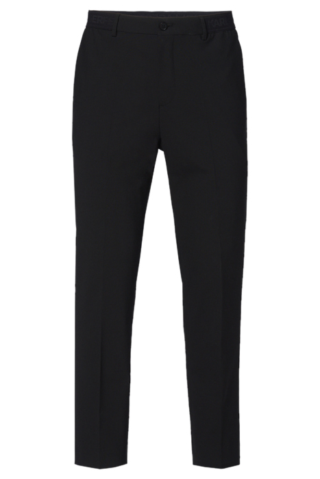 TAILORED PANTS W/ LOGO ELASTIC BLACK 4