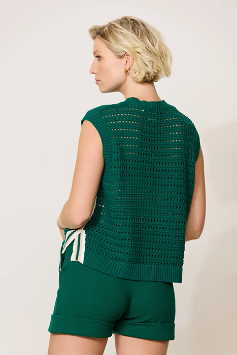 CELESTE CROCHET TOP COURT GREEN 2