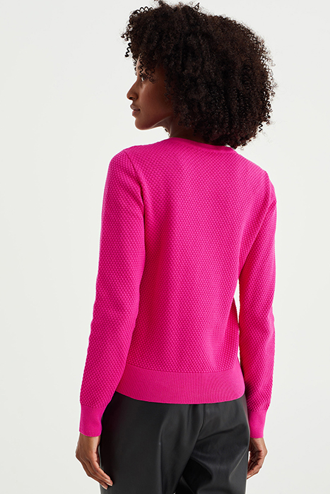 KNITTED CARDIGAN BRIGHT PINK 2
