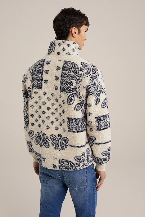 CARDIGAN WITH ZIPPER BEIGE 2