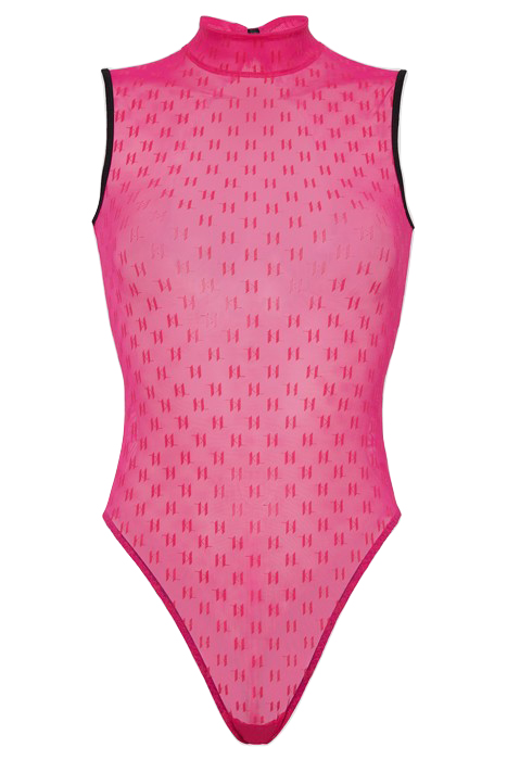 KL MONOGRAM FLOCK BODY HOT PINK 3
