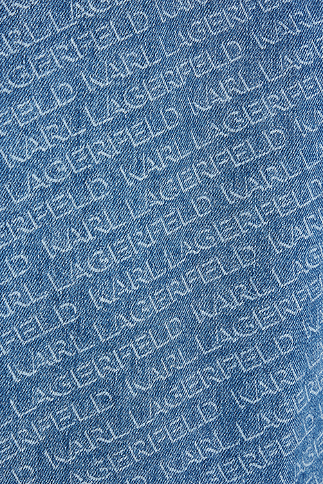 DIAGONAL AOP DENIM JACKET MID BLUE 9