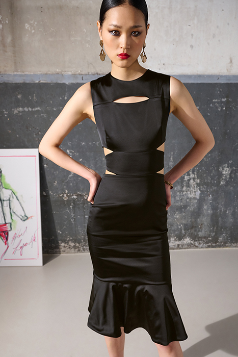 CUT OUT DRESS BLACK 7