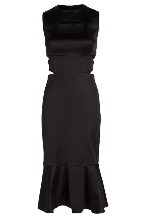CUT OUT DRESS BLACK 3