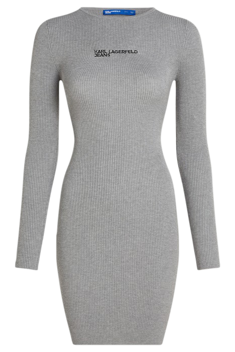 KLJ KNITTED BODY DRESS MID GREY 1
