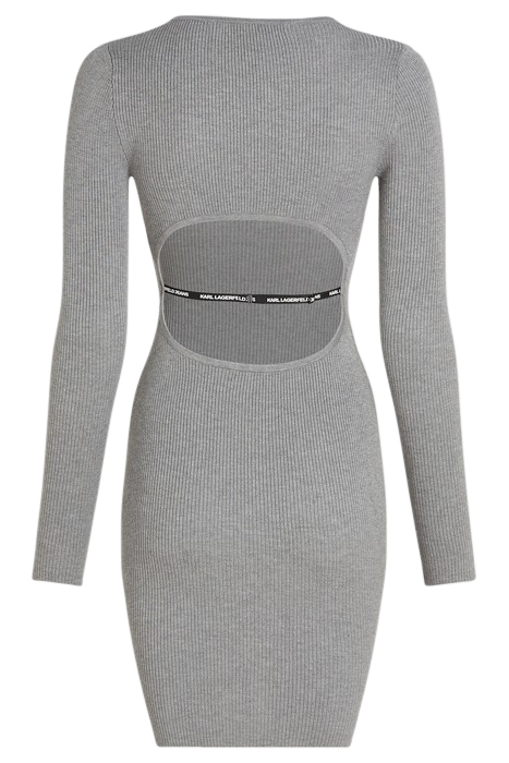 KLJ KNITTED BODY DRESS MID GREY 2