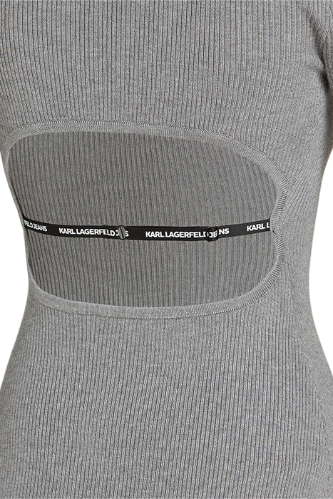 KLJ KNITTED BODY DRESS MID GREY 4