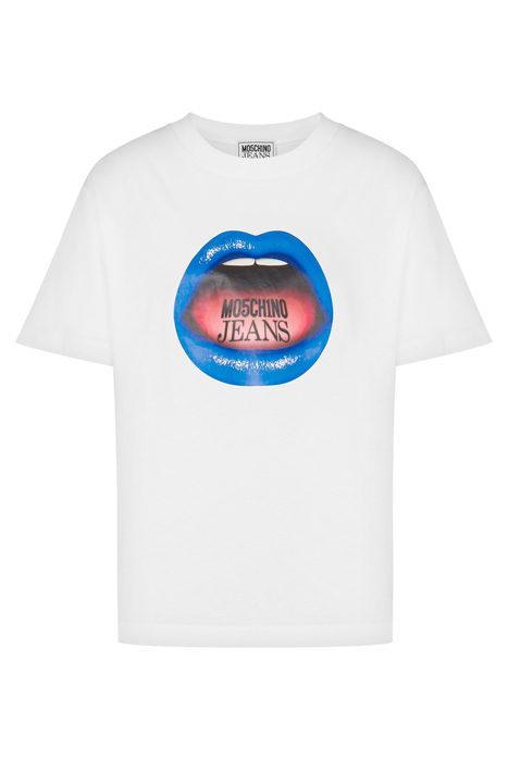 MOUTH PRINT JERSEY T-SHIRT WHITE 3