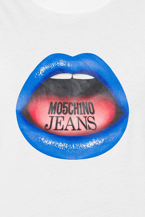 MOUTH PRINT JERSEY T-SHIRT WHITE 4