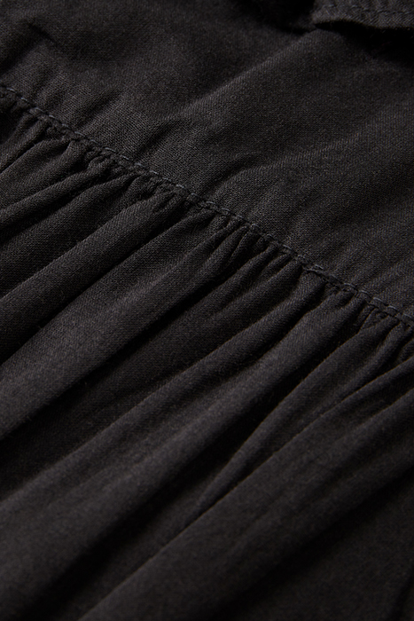 WRAP TOP WITH RUFFLE DETAIL EVENING BLACK 7