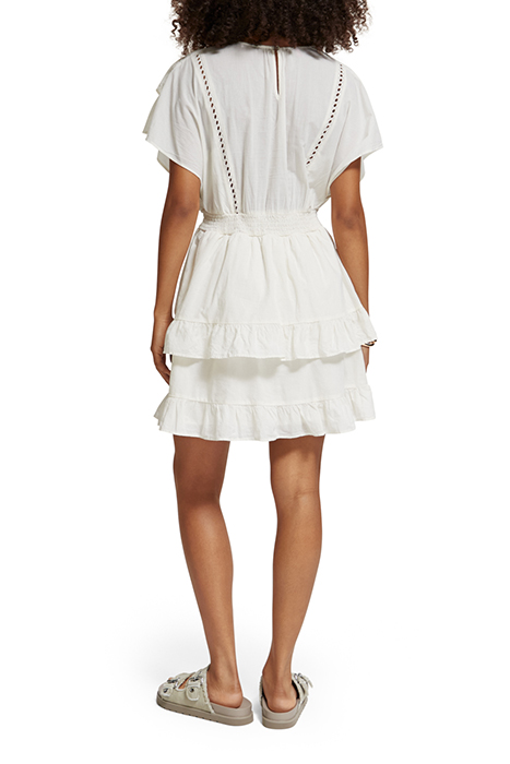 MINI DRESS WITH BRODERIE ANGLAISE SOFT ICE 2