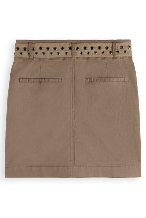 HIGH-RISE CARGO MINI SKIRT LIGHT ARMY 5