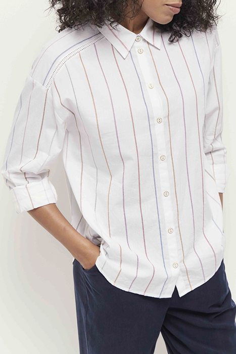 CLARY - FANCY ECRU STRIPES SHIRT 5