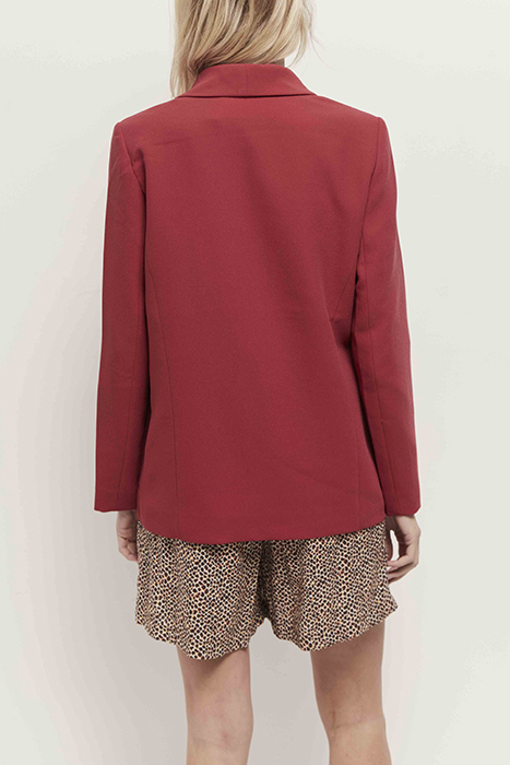 VARA - CHILIPEPPER SUIT JACKET IN RECYCLED POLYESTER 2