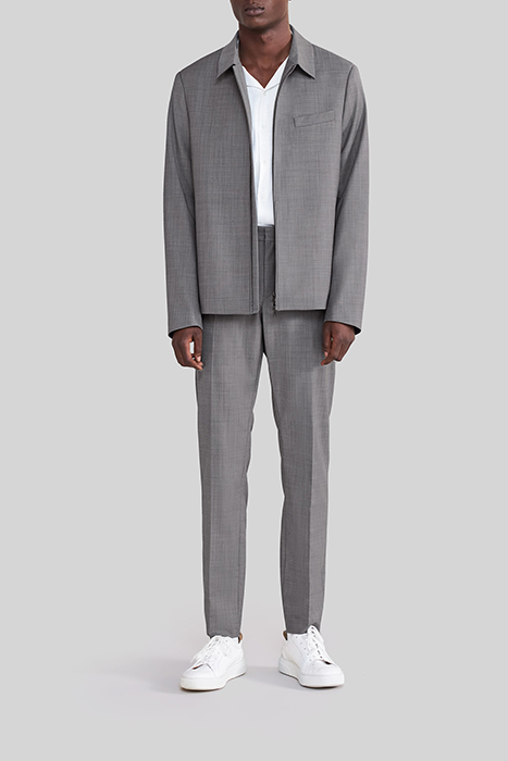 MINK SEMI-PLAIN FABRIC TRAVEL SUIT JACKET 3