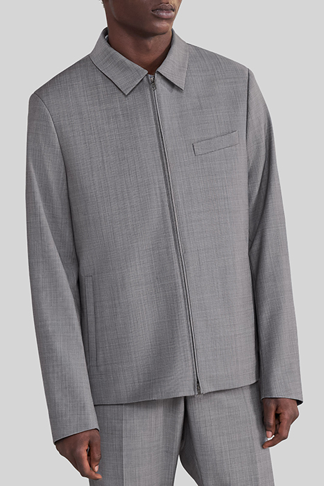 MINK SEMI-PLAIN FABRIC TRAVEL SUIT JACKET 5