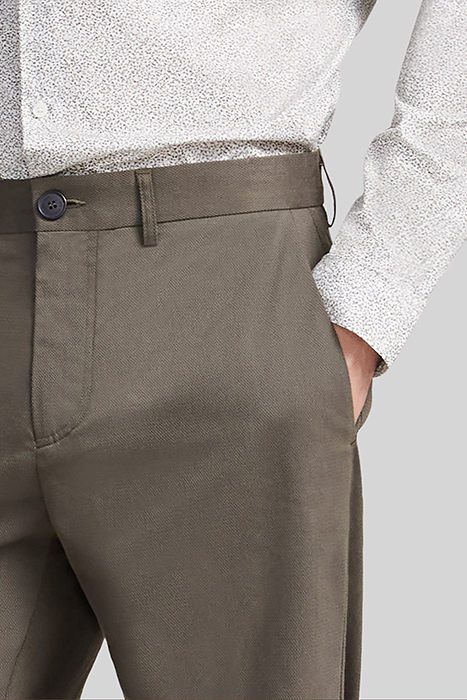 KHAKI UPCYCLED REGULAR CHINOS 7