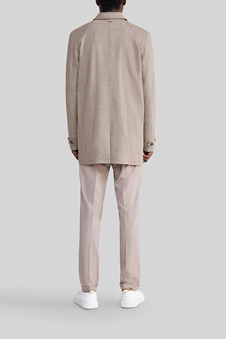 MINK CHECK TRENCH COAT 3