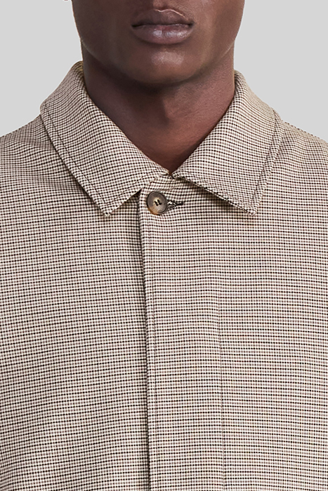 MINK CHECK TRENCH COAT 6