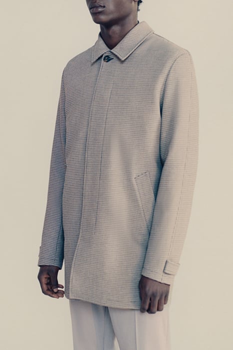 MINK CHECK TRENCH COAT 9