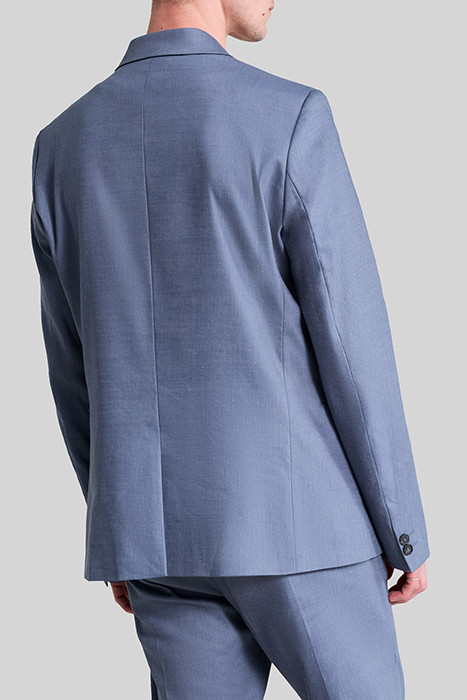 LIGHT BLUE LINEN BLEND SUIT JACKET 2